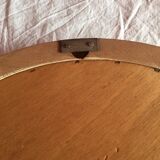 Wooden round mirror 48cm