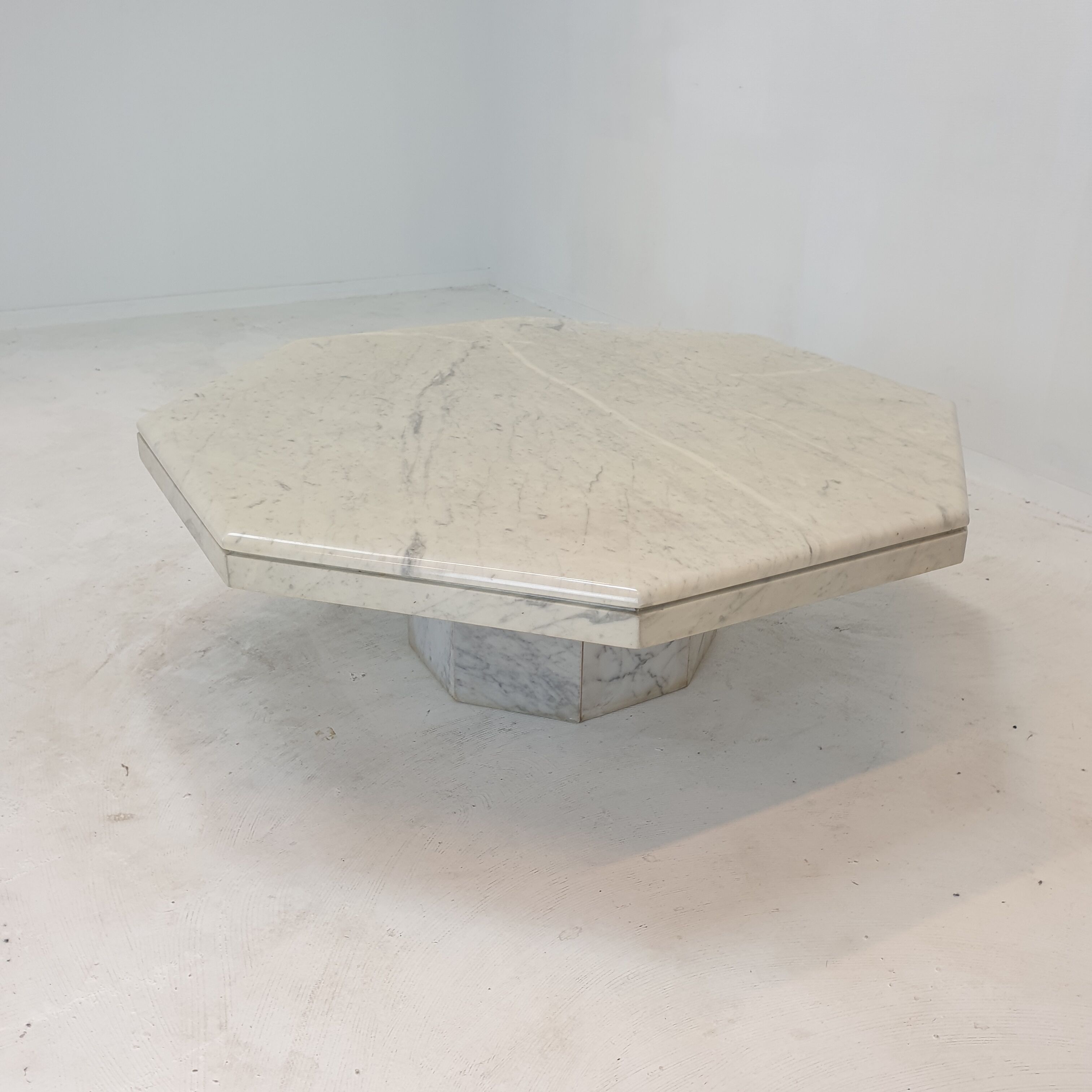 Italian Marble Octagon Coffee Table, 1980's