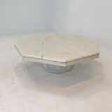 Italian Marble Octagon Coffee Table, 1980's