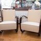 Pair of lounge armchairs h-269 by jindrich halabala for up zavody, 1930s