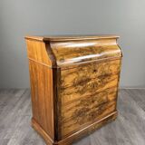 Walnut toilet commode, 19th century