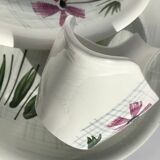 Digoin dishes and gravy boats, Floréal 60's model