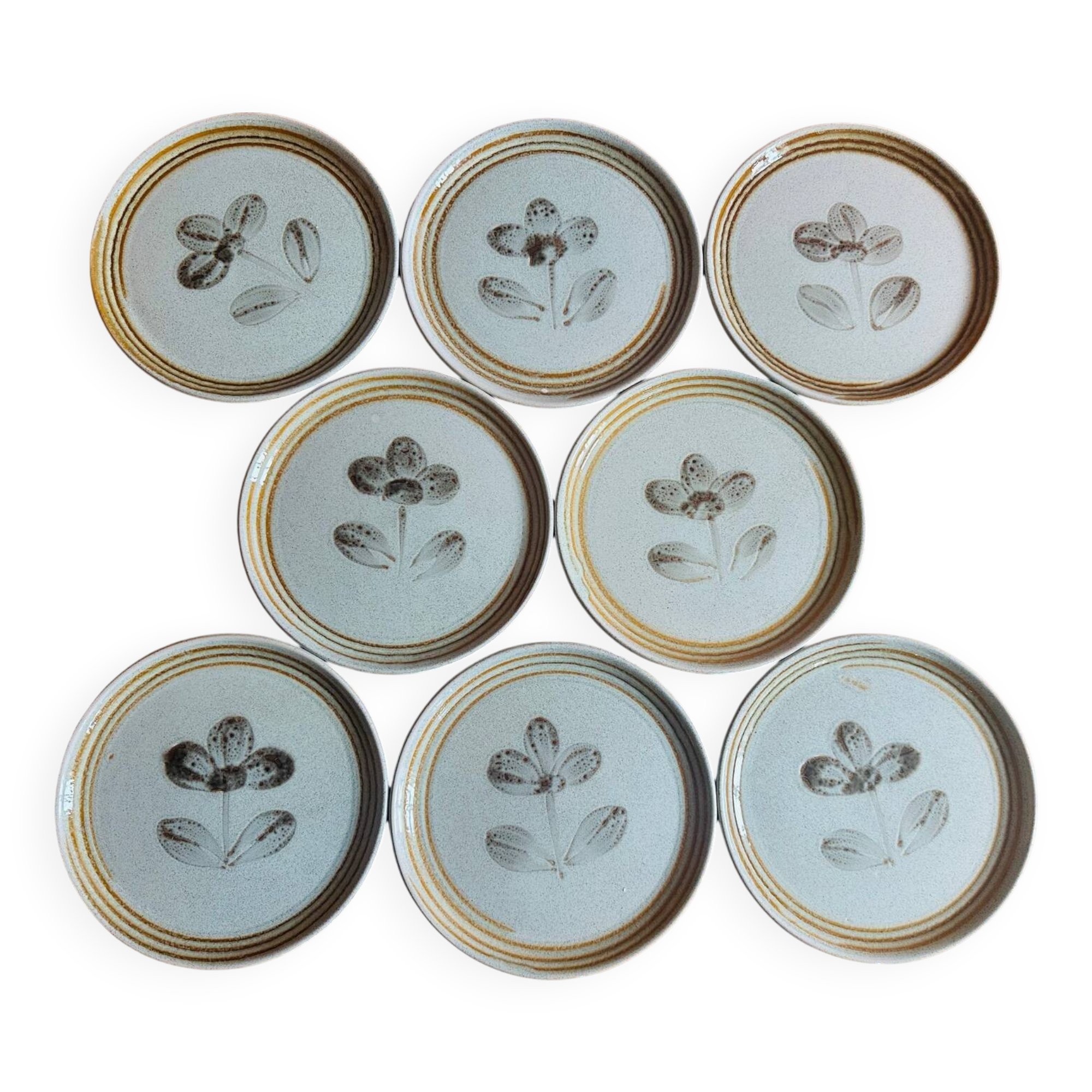 8 dessert plates Sarreguemines 🇫🇷 Tignes