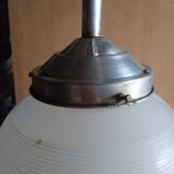 Plafonnier suspension art deco / boule verre 1940