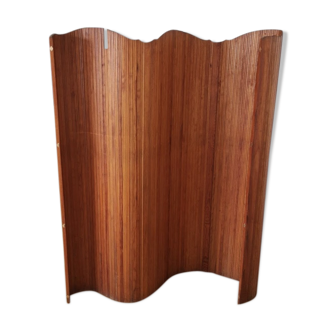 Screen old 50s style Baumann corrugated wood articulated vintage