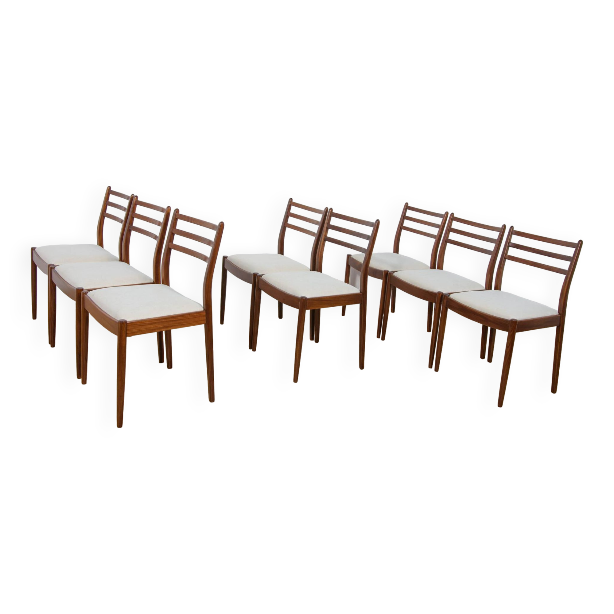 Set of 8 teak dining chairs by Victor Wlkins for G-Plan, 1960s