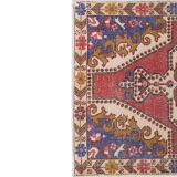 Vintage Turkish rug from Oushak, hand-woven 143x216 cm