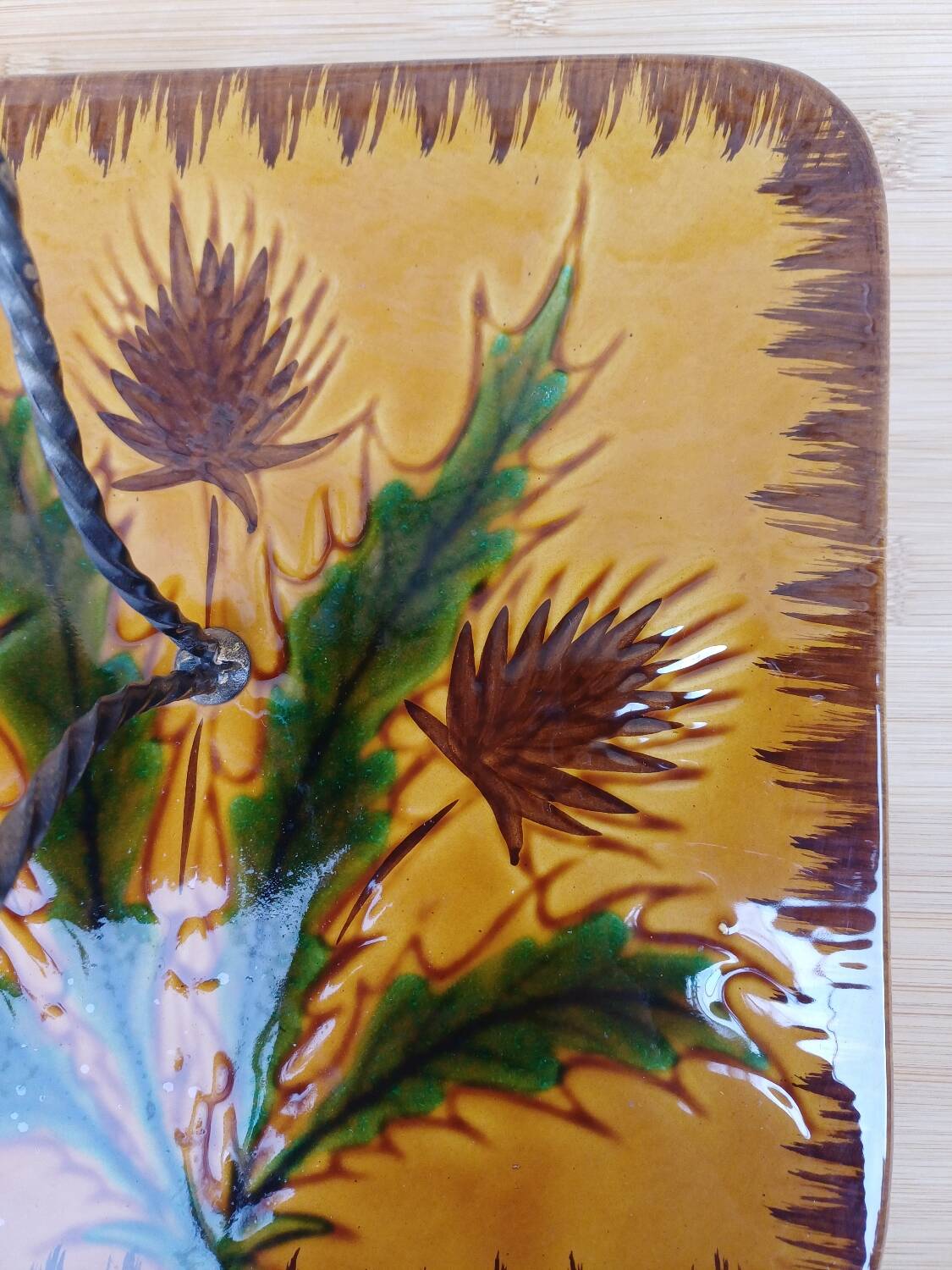 Assiette à fromage Chardon de Vallauris