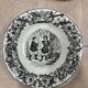 Set of 11 plates Creil Montereau LM & Cie