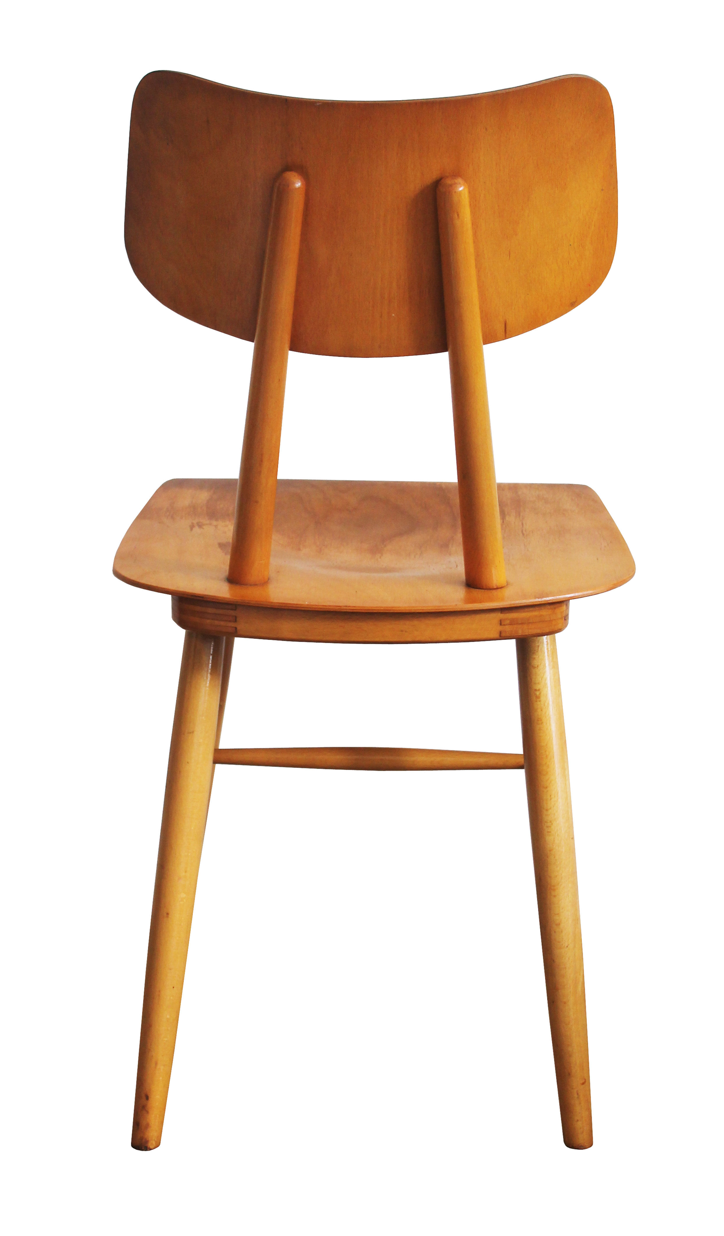 Paire de chaises de salle à manger mid century des années 1960 par ton