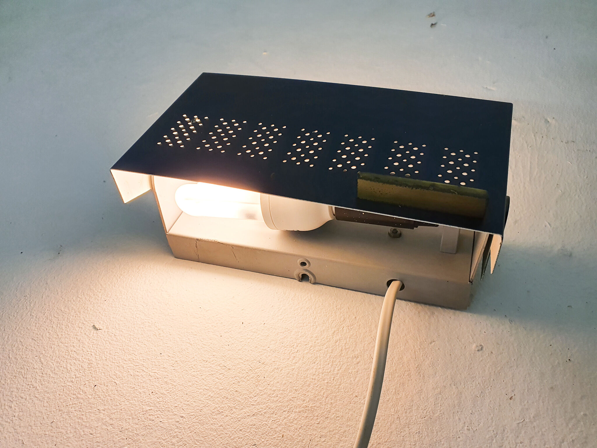 Mid-century metal and brass wall light, The Netherlands 1950's