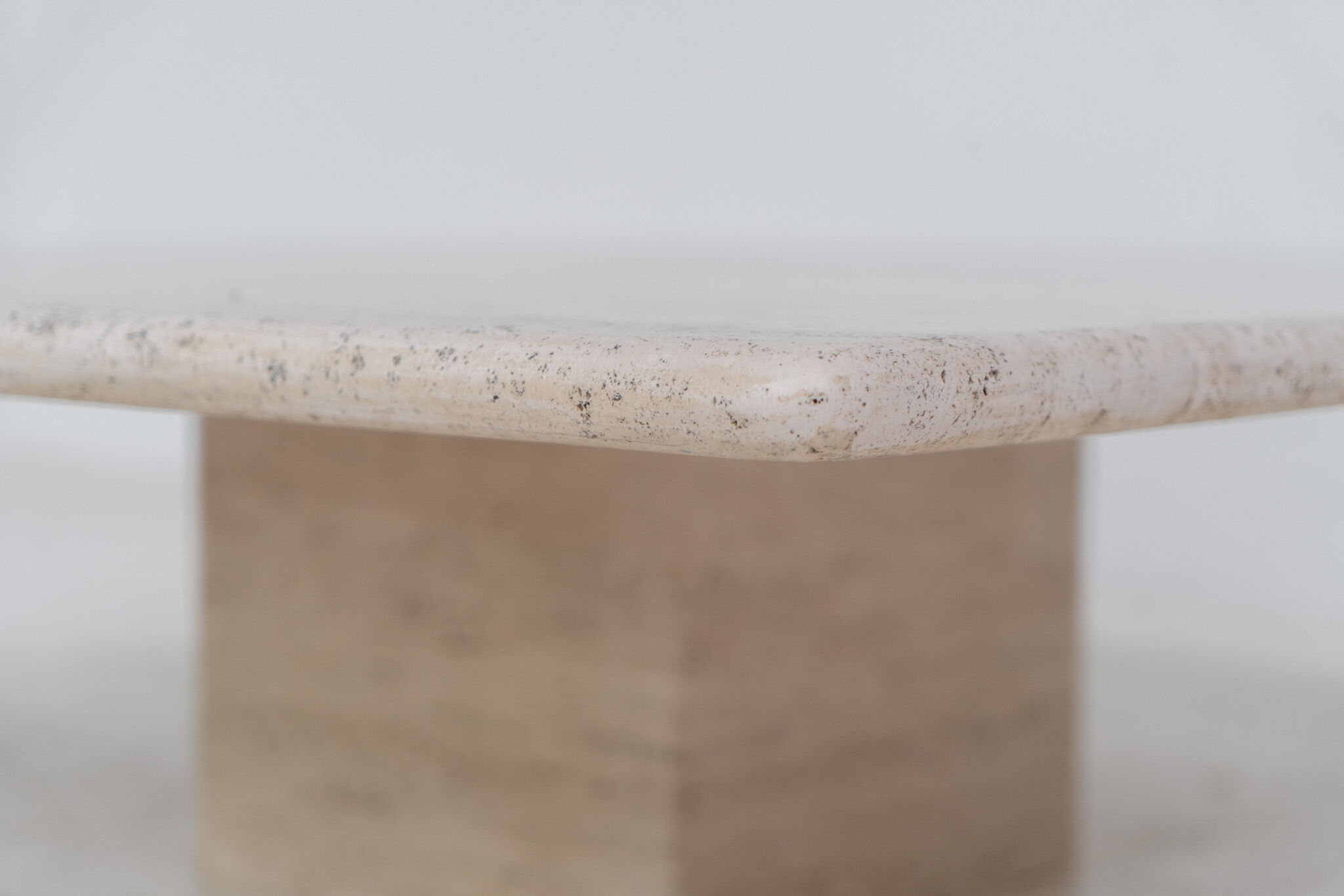XL travertine coffee table