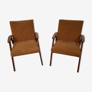 Pair of Scandinavian vintage armchairs