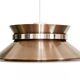 Copper colored aluminium pendant light by Carl Thore for Granhaga Metall. Sweden 1970s