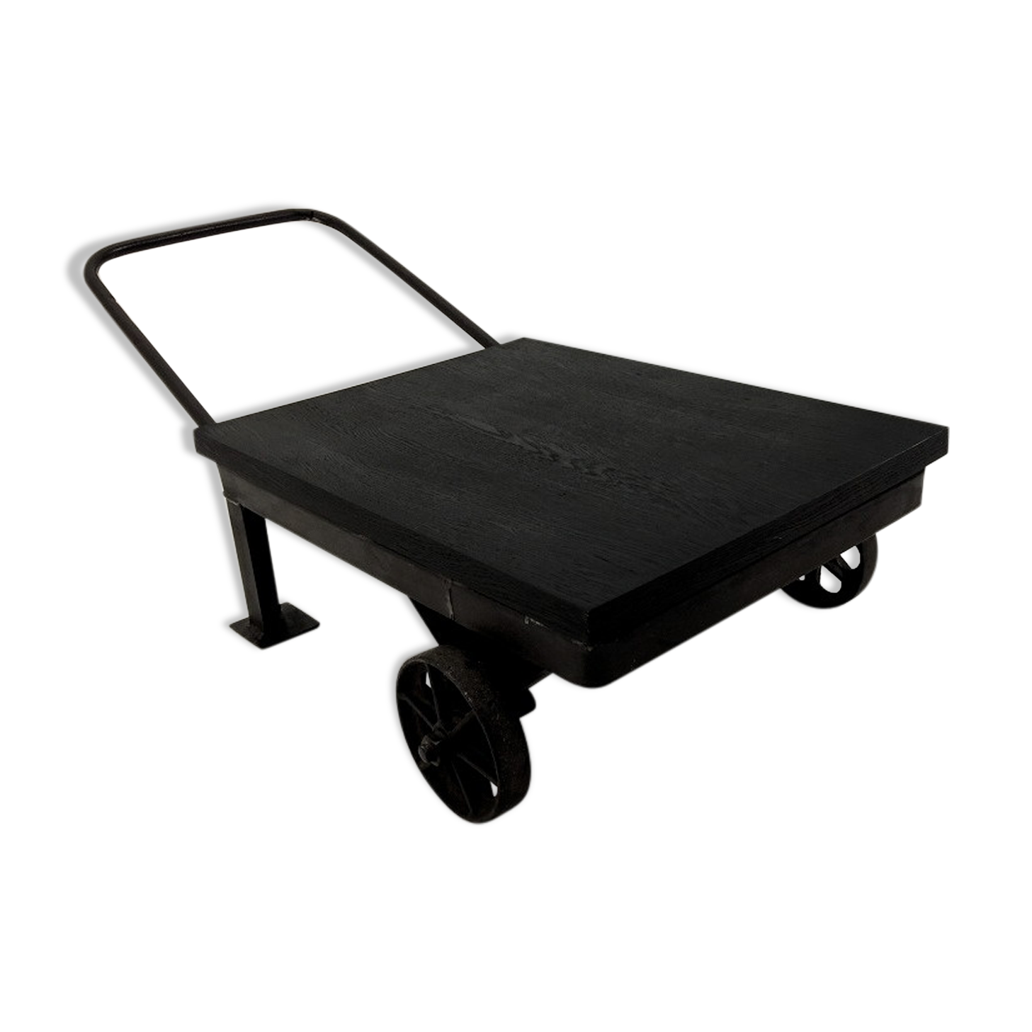 Industrial coffee table natural bog oak