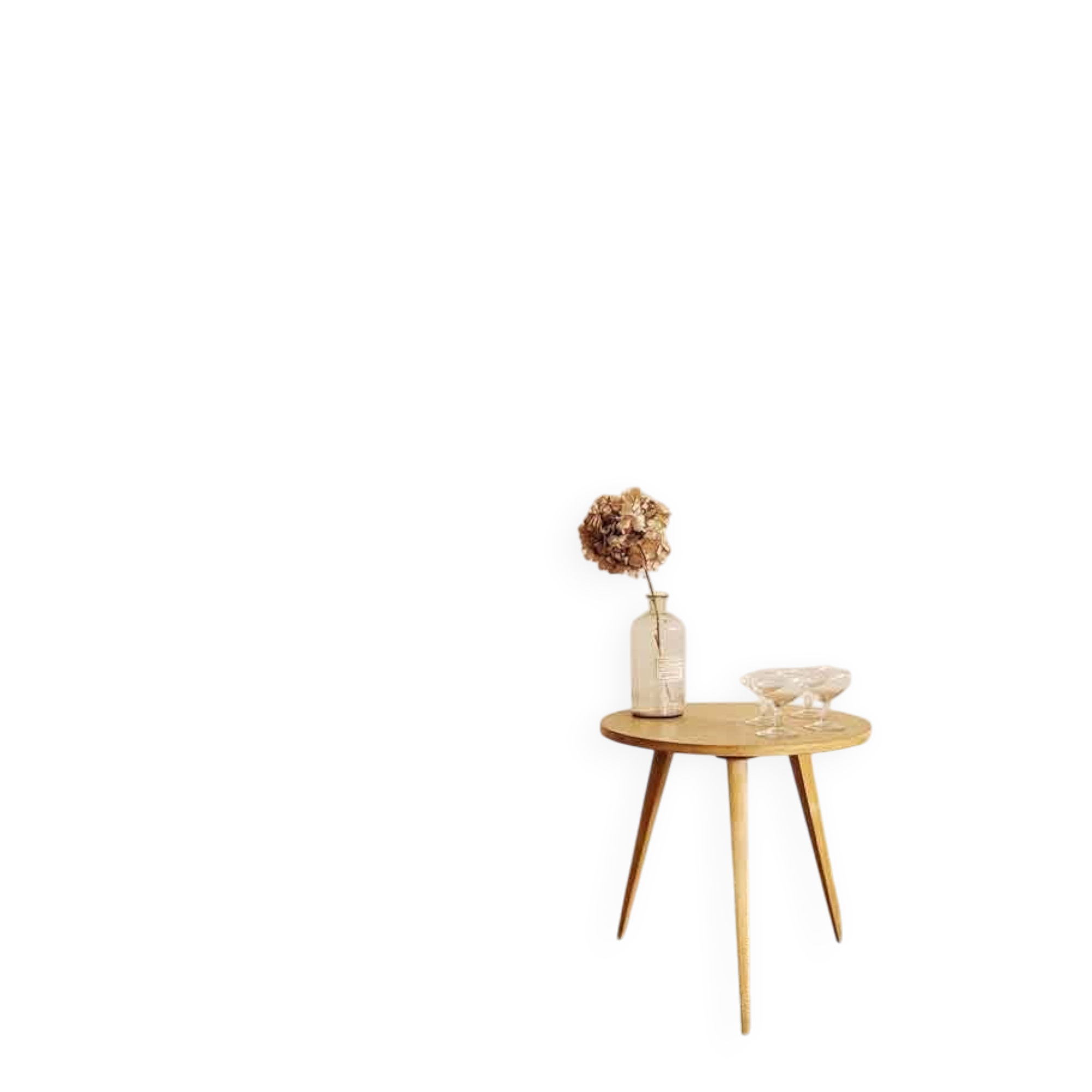 Vintage tripod coffee table