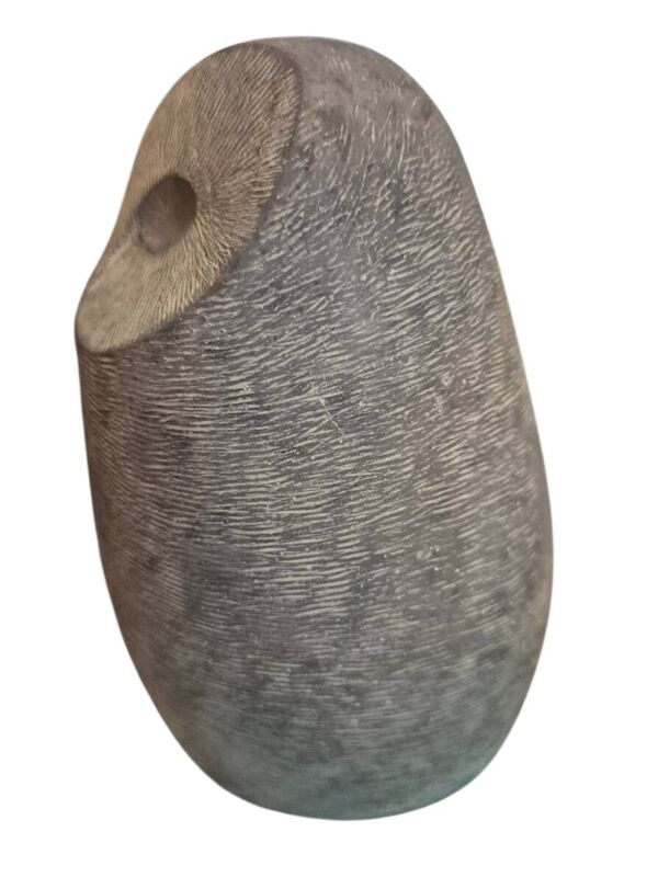sculpture en pierre hibou