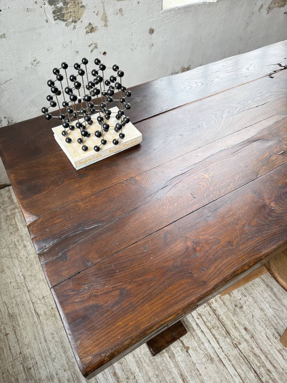 Table de monastère XXL en chêne, 19ème s.