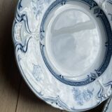 Plate hollow earth of iron Saint Amand model Manon art nouveau