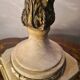 Empire lamp in bronze and marble, large size 70x43, 6kg, and a superb lampshade.