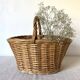 Woven wicker basket