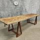 Antique trestle table XXL garden table 89 x 308 cm