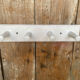 Patère Ancienne Porte Manteau Mural x4 Bois Blanc Vintage #E433