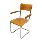 Modernist B43F tubular desk chair by Mart Stam, 1950s