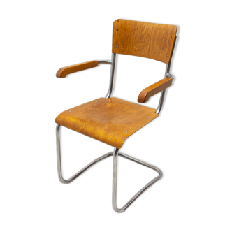 Modernist B43F tubular desk chair by Mart Stam, 1950s