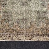 Ivory Turkish Rug 6x9 Beige -Cream Vintage Rug For Living Room -Bedroom Rug -Beige Area Rug MOON.118