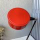 Lampe de bureau métal laqué rouge, Italie 50'