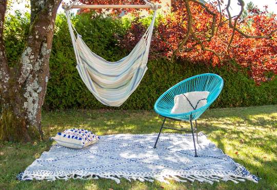 Berber carpet blue Zanafi style 186x316 cm