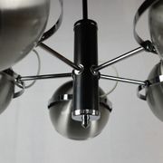 2 Vintage metal ball ceiling lamps 1960
