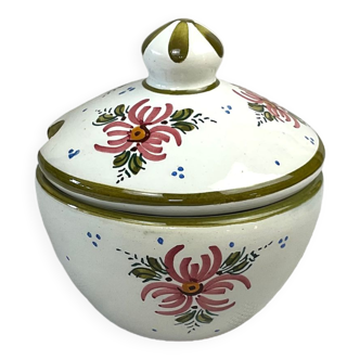 Ceramic jam/sugar bowl country style
