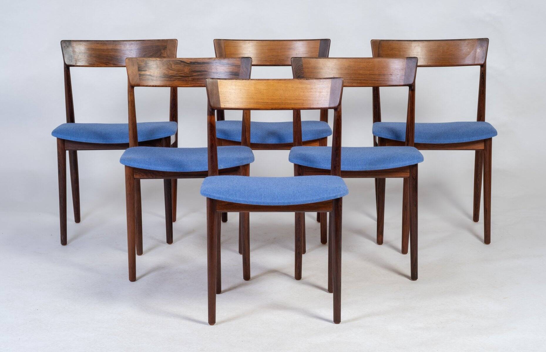 Dining Room Chairs Model 39 in Rosewood by Henry Rosengren Hansen for Brande Møbelindustri, 1960s, Set of 6