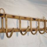 Rattan coat rack