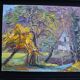 Rural landscape painting HST signed and framed