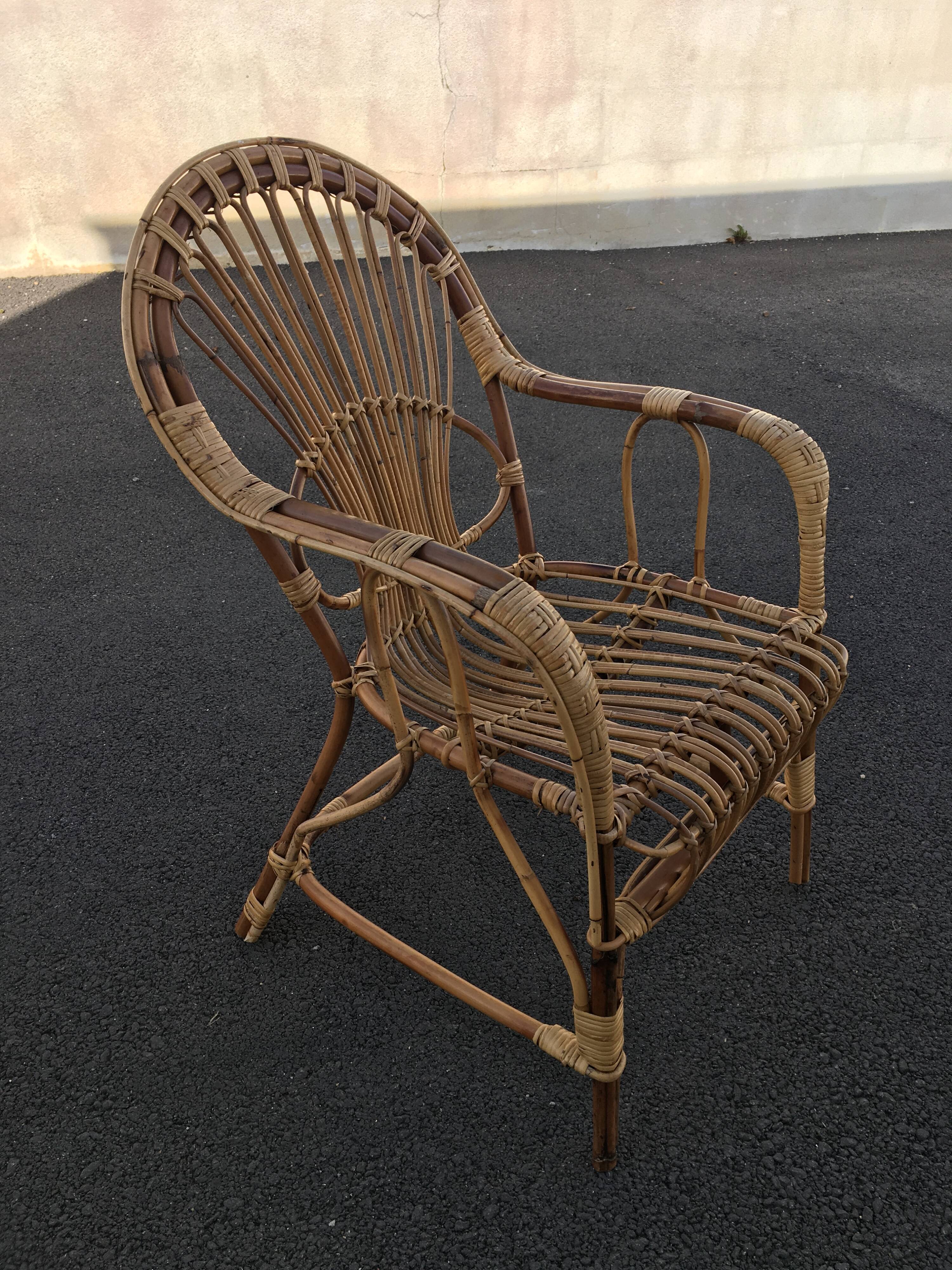 Vintage rattan chair