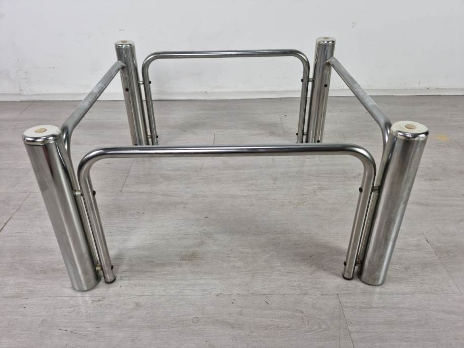 Vintage chrome coffee table
