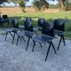 Set of 6 chairs Galvanitas S22 ebony 60s Netherlands