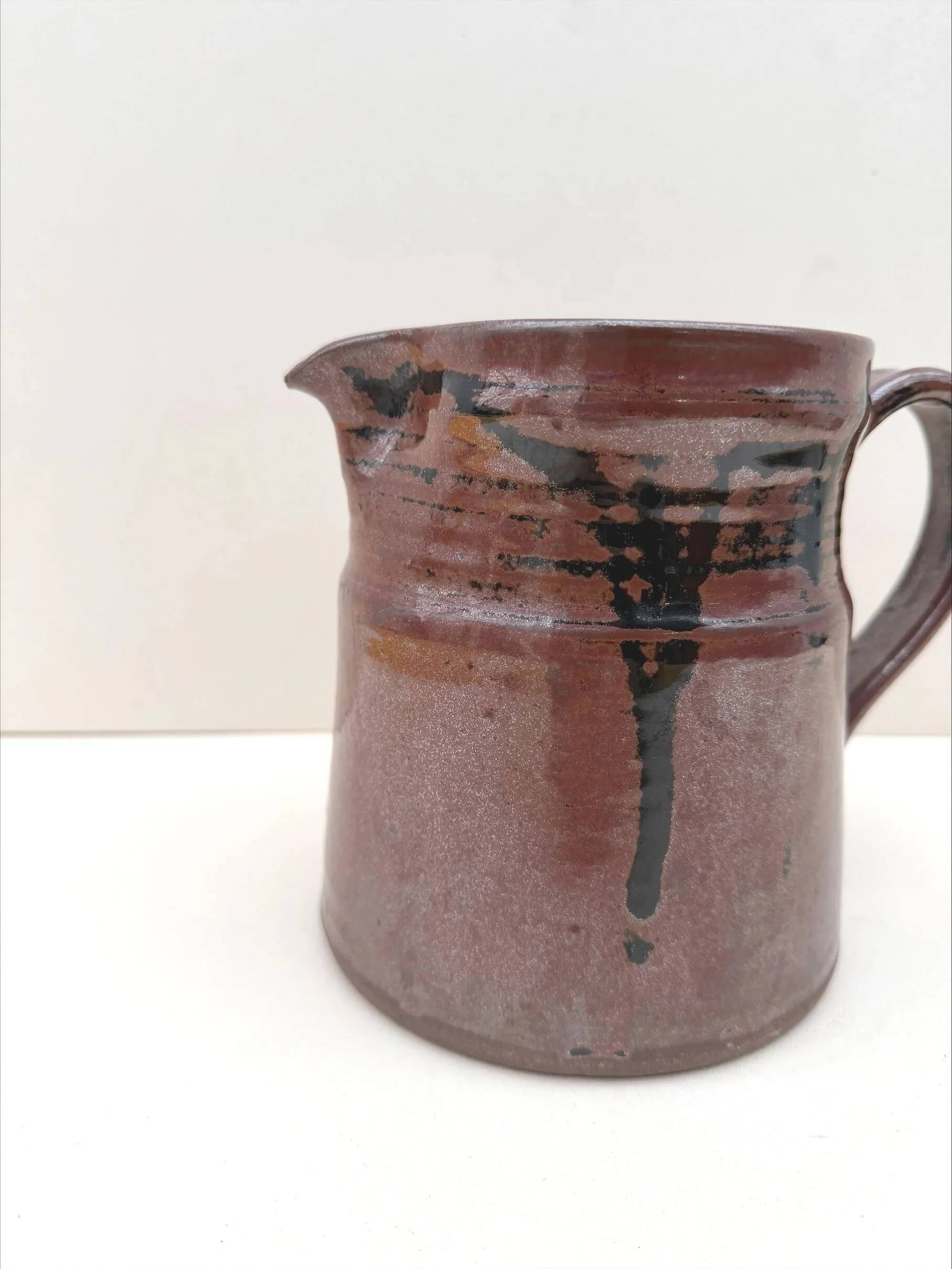 Pitcher by Gabriel Hamm in ceramic, France 1970