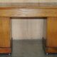 Victorian oak desk with hand-dyed leather.