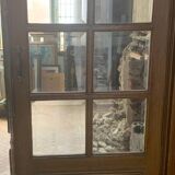Double separation doors with transom and beveled glass 20th century