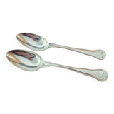 Christofle - Set of 2 table spoons, Chinon violin model, in silver-plated metal