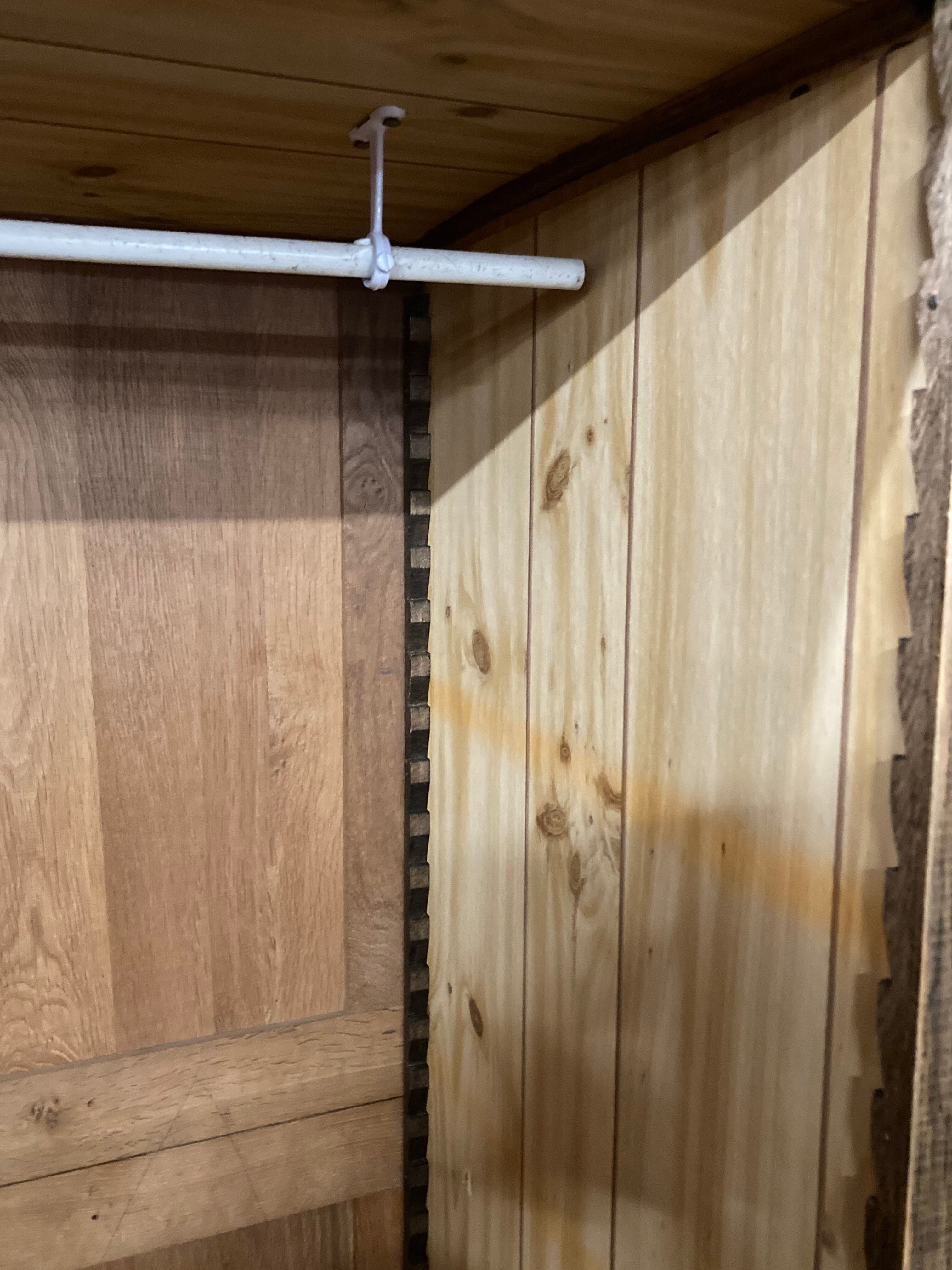 Art Deco wardrobe in solid oak