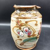 Vase en grès émaillé Amour en cage
