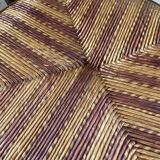 Set of rustic Provençal mulched chairs