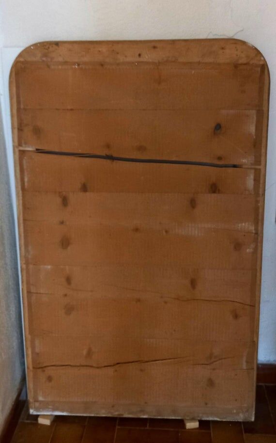 Louis Philipe silver mirror - Large vintage mirror. 71x114cm