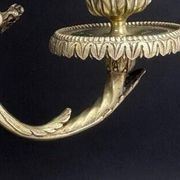 Bronze bouillotte lamp from the 19th century.