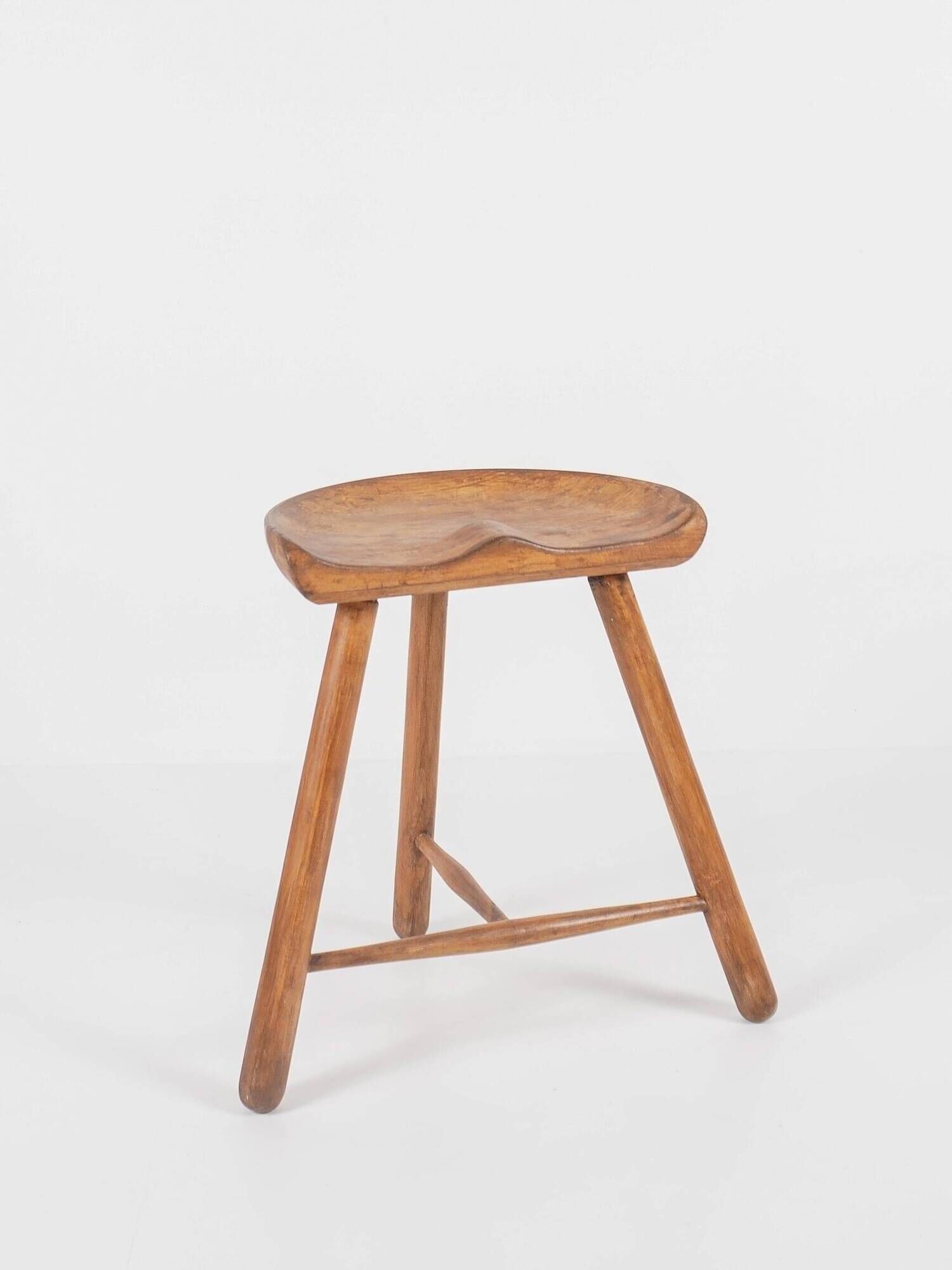 Arne HOVMAND-OLSEN - Vintage wooden stool "Shoemaker" Denmark, circa 1950